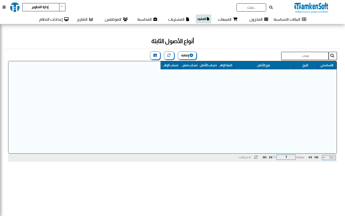 أنواع الأصول الثابتة