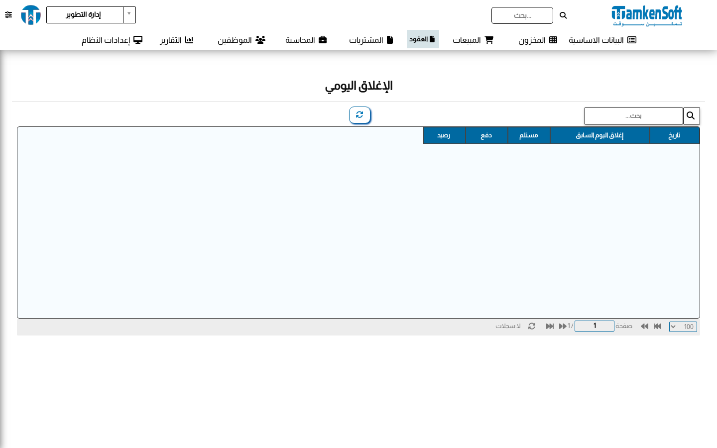 الإغلاق اليومي
