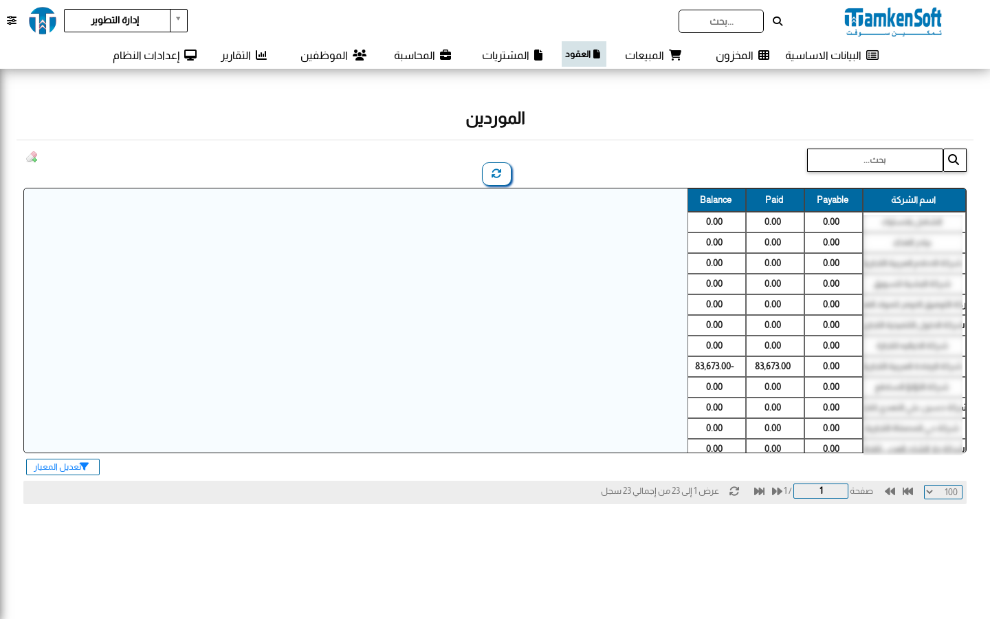 مدفوعات الموردين المستحقة
